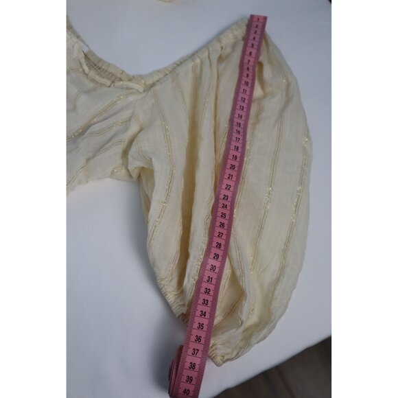 Heart loom Cella Mini Dress X-Small / Puff Sleeves Gold-Threading - Picture 14 of 16